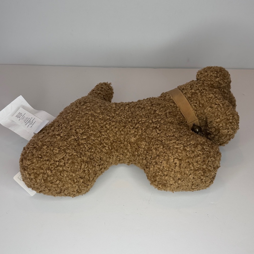 Pottery Barn cozy teddy dog with bell - Picture 7 of 9